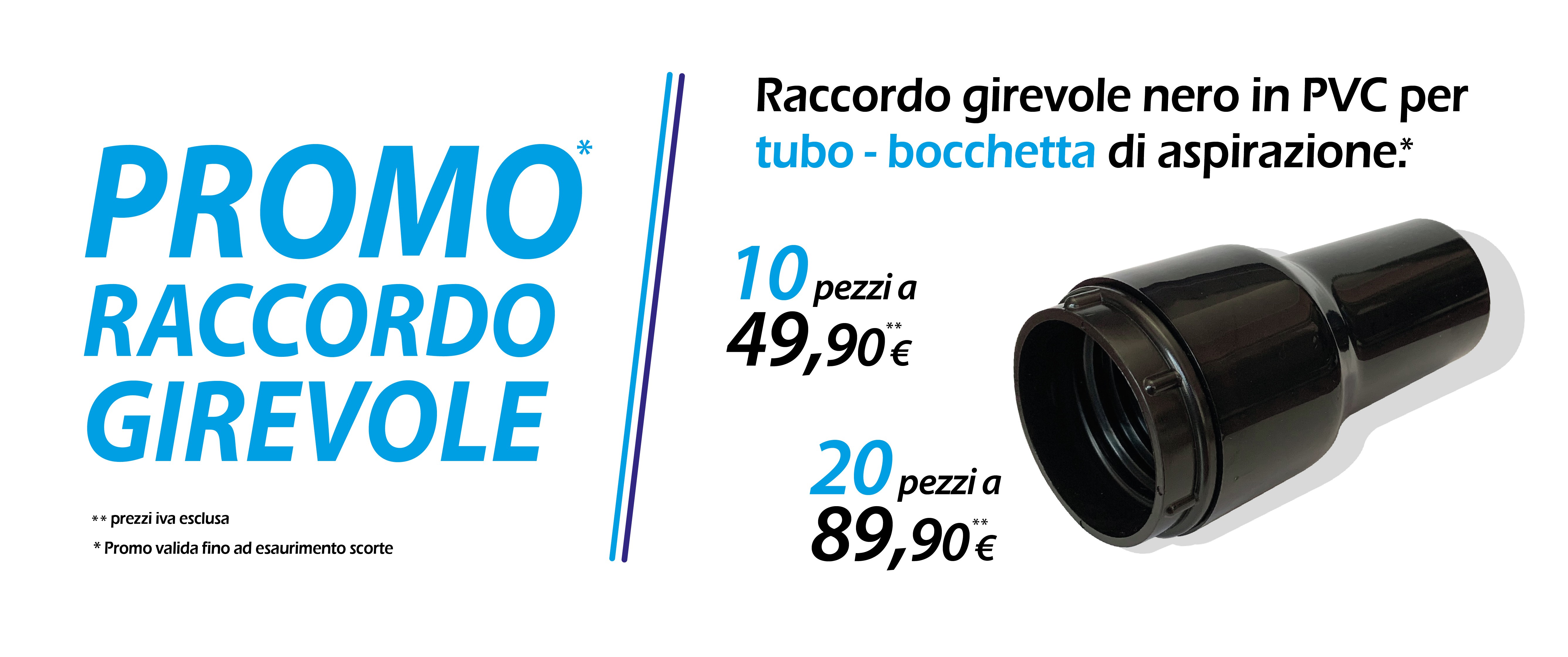 Lotto di 10 / 20 raccordi girevoli per aspiratore